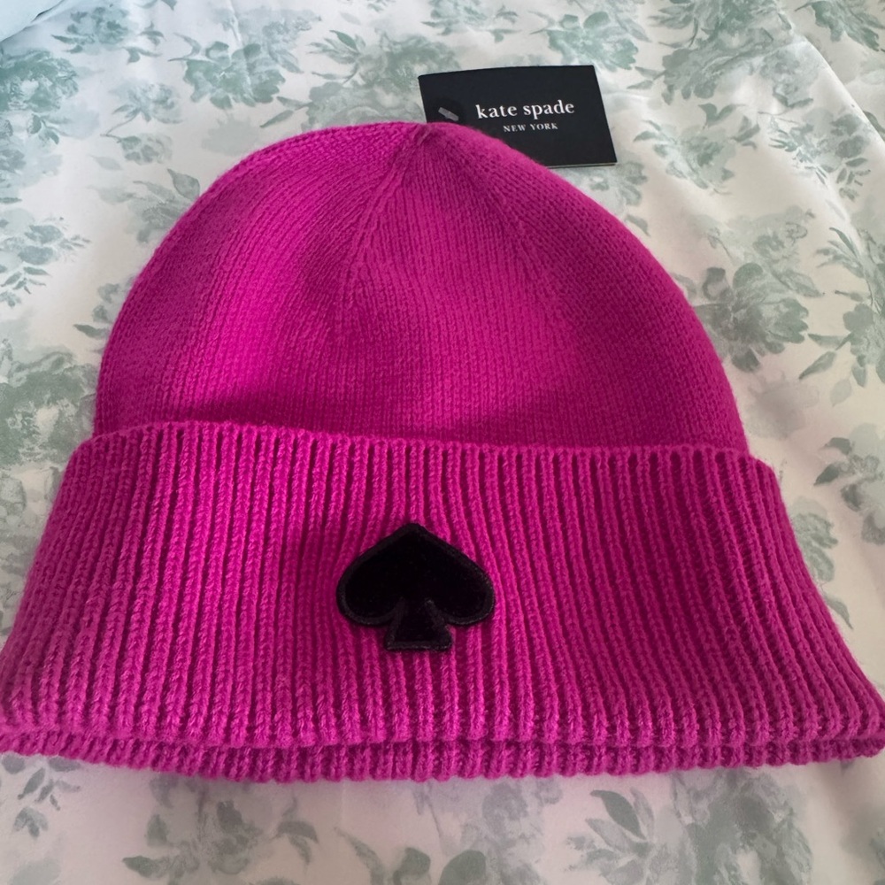 Kate Spade Fuchsia Knit Beanie